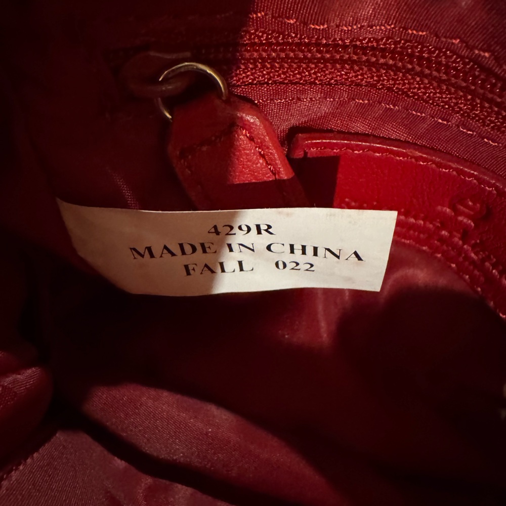 Etienne Aigner: Red Genuine Leather Mini Wristlet - Picture 7 of 7